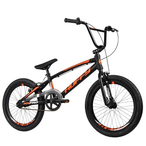 HX Pro Vélo de Course BMX en Aluminium Noir/Orange 50,8 cm