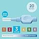 TePe Interdentalbürste, Extra Soft, Blau, 0,6 mm/ISO 3, 20 Stk., Plaque-Entfernung, effiziente Reinigung der Zahnzwischenräume, für mittelgroße Lücken
