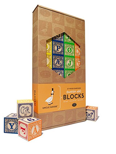 Uncle Goose Danish ABC Blocks - Made in USA