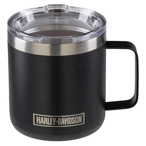 Harley-Davidson Etched Stainless Steel Travel Mug Cover