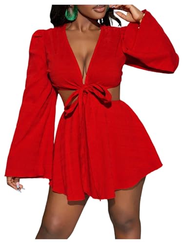 Image of BEAUDRM Women's Summer Tropical Dress Sexy Vacation Outfits Beach Sundress | Tropical Dresses for Women, Summer Dress, Two Piece Sets, Summer Outfits