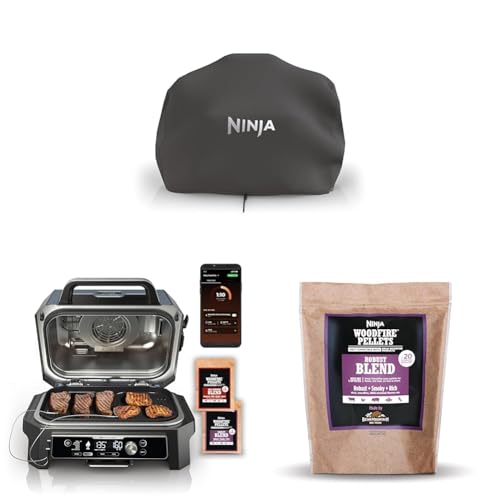 Ninja Woodfire Premium Grill Cover XL - Pro & OG951 Connect Premium XL Outdoor Grill & Smoker