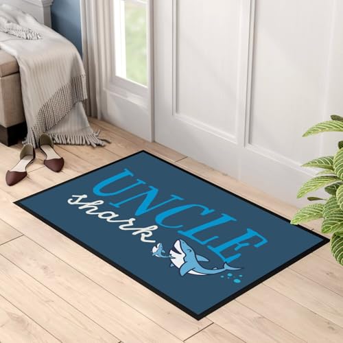 Paillasson bleu cute fish tapis entrée mer requin - 3