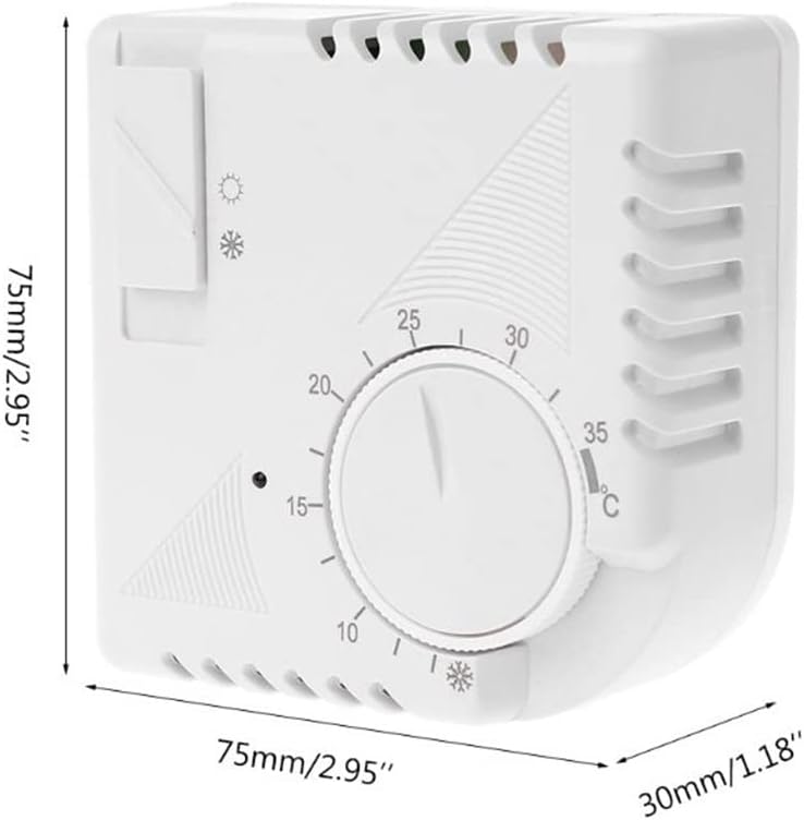 Universal Room Thermostat Energy Save Mechanical Temperature Controller W Switch