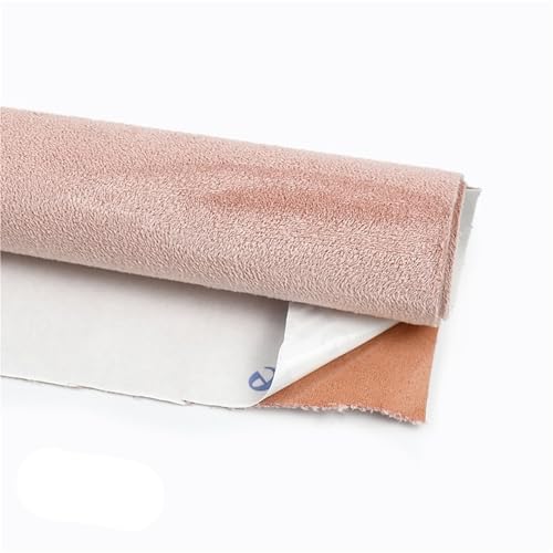 Tissu ciel de toit voiture décollé : réparez facilement avec ce daim rose auto-adhésif 20x143cm