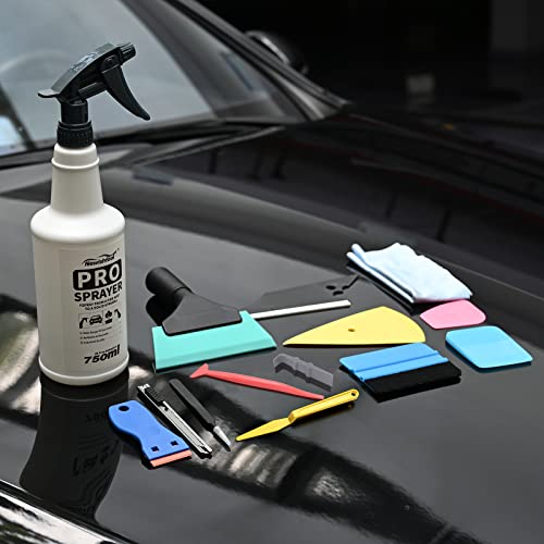 Newishtool Window Film Application Kit Car Tint Installation Tools With Spray Bottle Ppf Squeegee Felt Scraper Knife For Vehicle Glass Protective Film Installing Tool Vinyl Wrap Kit Tools Tinting Kit #TOP1