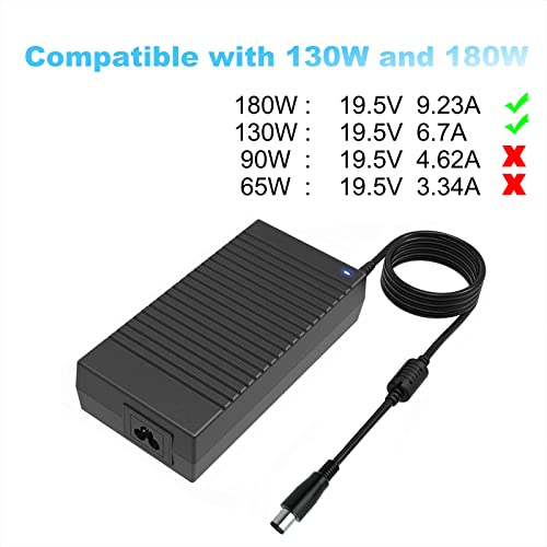 180W Dell Adapter Laptop Charger For Dell-Alienware 14,15,15 R2,17 R3,M17X R4,X51,X51 R2,Xps 12, Latitude 3330, E5250, E5440, E5450, E5540, E5550, E5570, E6440, E7240, E7440,Precision M4700,M4800 #TOP2