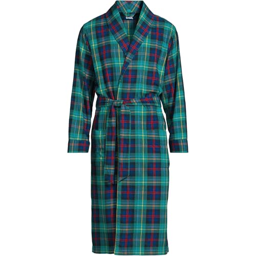 Lands' End Men's Flannel Sleepwear Robe3