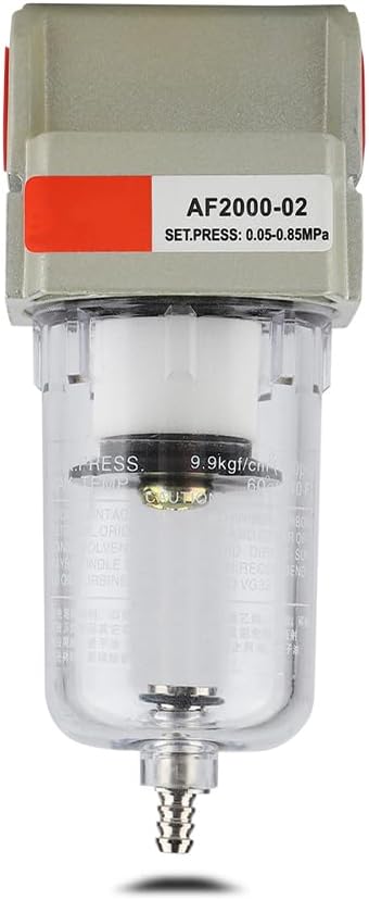Joyzan Water Oil Separator Filter, Air Compressor Replacement AF2000 02 Pneumatic 1/4 inch NPT Inlet Outlet Particulate Airbrush Moisture Trap Cleaner Compressed in Line Dryer Fitting Paint Spray