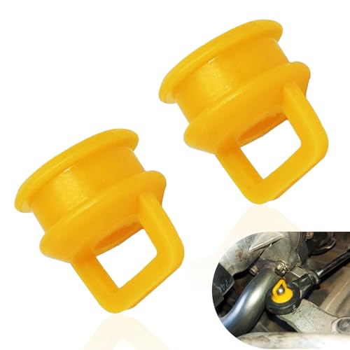 Shakas 2 PCS Car Gearbox Shift Rod Cable Bushing, Rubber Flexible Replacement 15276979 15823112 25933609 259333609, Compatible with Chevrolet Buick Cadillac GMC Jeep Ram Dodge (Orange)