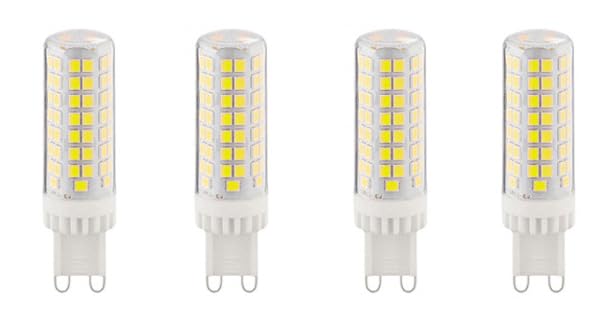 Aiwerttes G9 10W LED Light Bulbs Replacement of G9 100W Halogen Lamp,Cold White 6000K,Ceramic Base,Non-Dimmable Bulb for Home Lighting,Pack of 4