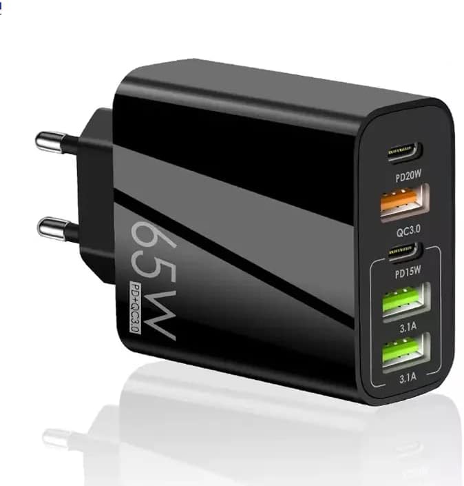 Caricabatterie Multiplo Per Cellulari Per 7 Dispositivi Contemporaneamente: 6 Usb (anche Type C - Foto 5