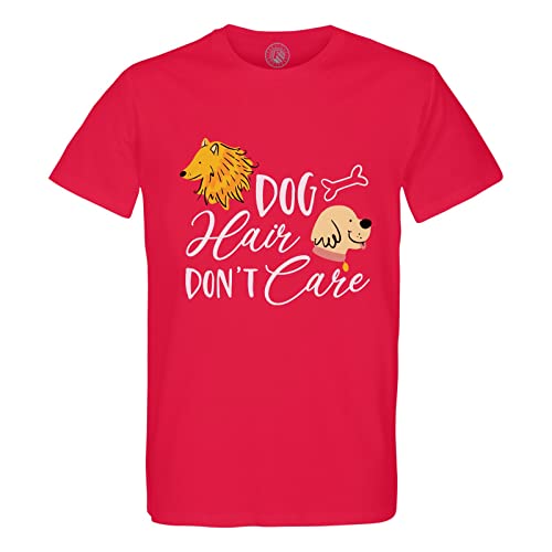 T-shirt homme col rond Dog Hair Don't Care en coton confortable