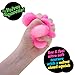 Schylling NeeDoh Fuzz Ball - Sensory Toy with a Velvet Texture and Soft Cloud Squish - Wavy Pattern You Can See and Feel - Ages 3 and Up - Color May Vary; One Per Pack (Flower Power)