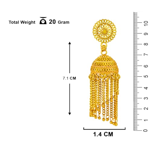 Image of JFL - Jewellery for Less Gold Plated Copper Earrings For Women