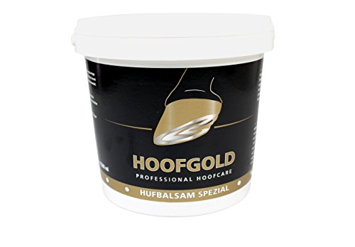 HOOFGOLD Baume spécial pour sabots – Onguent/huile pour sabot cheval 2-en-1 contre fourchette pourrie & pied sec – nourrit, protège & renforce – huiles essentielles pressées à froid – 2500 ml