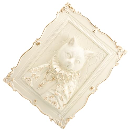 TOYANDONA Nordic Style 3d Animal Wall Relief Decor Resin Embossment Ornament for Living Room Entryway Gallery Wall Hanging Craft Sculpture