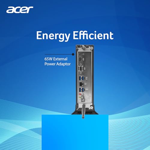 Acer Veriton E220 Mini PC Intel Celeron Quad N5105 (8GB DDR4 RAM/256GB SSD/Windows 11 Home/WiFi+BT) with Wired Keyboard & Mouse 1x VGA, 1x HDMI... - Image 4