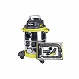 RYOBI Pack aspirapolvere bagnato e asciutto 1250W - 20L - RVC-1220I-G - 6 accessori pulizia auto - RAKVA04