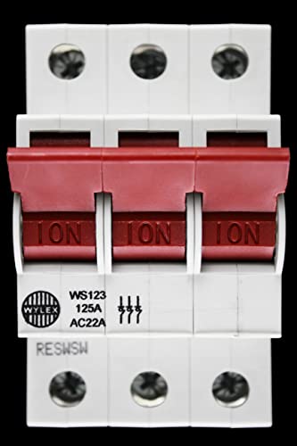 Wylex WS123 125A Triple Pole Main Switch Disconnector