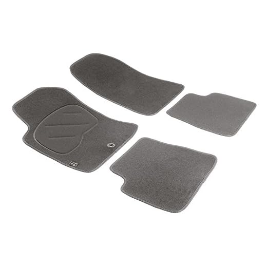 Pool Line 964G1.1404 Juego de Alfombras de Moqueta a Medida Premium Mini One/Cooper + S (R50-R53-R56) de 2001 a 2014, Gris