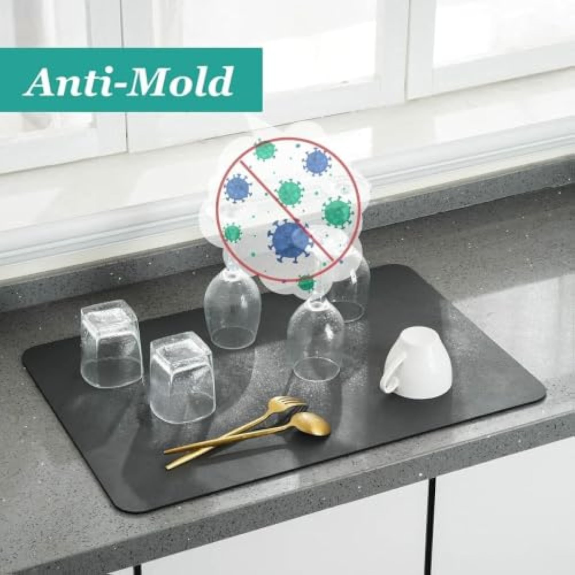 Dish Drying Mat 50 x 60 CM Super Absorbent