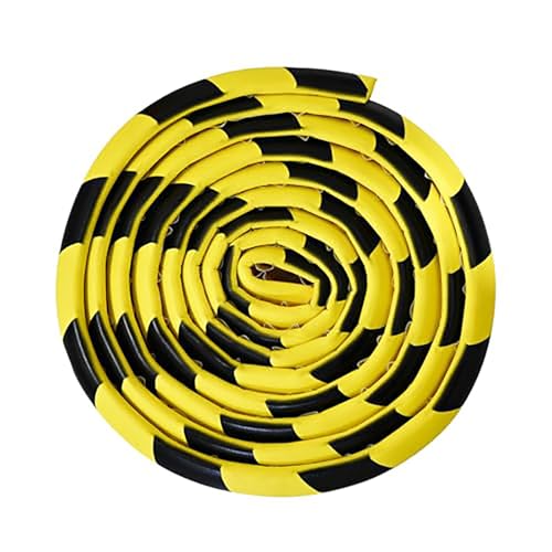 HOFUNTRE Visibility Edge Guard, Impact Protection, 3M Self-Adhesive Backing, Wide Applications, Ideal for Warehouses, Garages, Workshops, Industrial Safety Areas(Flat)