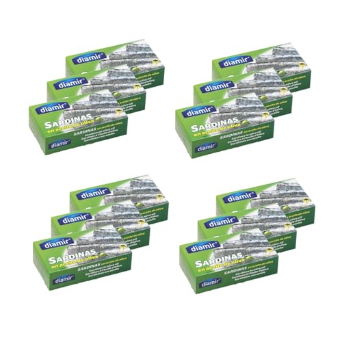 Lot 12x Sardines à l'huile d'olive - Boîte 125g