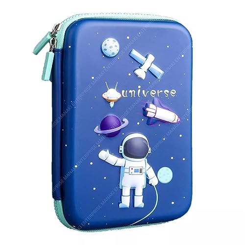 Image of Pencil Case, Cute Cartoon Pencil Pouch 3D Embossed Design Novelty Pencil for Case Gift for Students Kids (Universe Big Pouch)