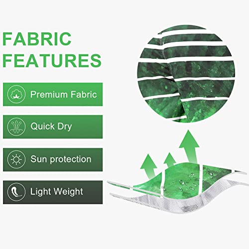 unitop Men's Board Shorts Quick Dry with Lining Green-1 34 - Thumbnail 6