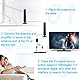 DVB-T/DVB-T2 Innen Antenne, Digital TV Antenne Indoor - 4K HD Antenna mit Signalverstärker, 50km Reichweite, Plug & Play für Smart TV (schwarz)