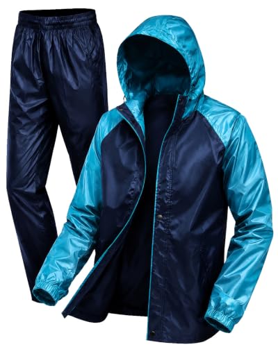 Image of La' exclusivite Classivo Waterproof Reversible Raincoat for men (IN, Alpha, M, Optimus Blue)