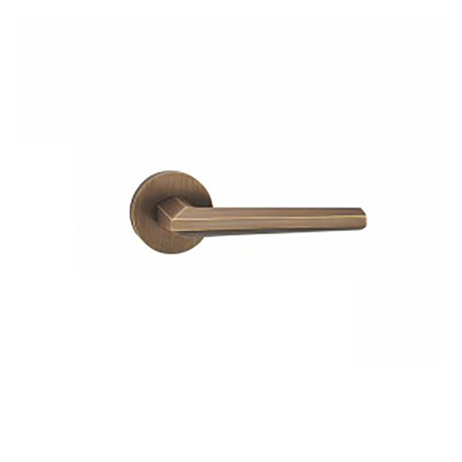 Serrure de porte en bois silencieuse en cuivre noir pour chambre à coucher