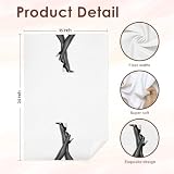 OJMFHEGEE Black and White Leopard Bathroom Hand Towels 16x24 Inch Set of 2, Girly Preppy Y2k Cheetah High-Heels Decorative Hand Towels for Vanity Power Room Dorm Apartment Washroom Restroom
