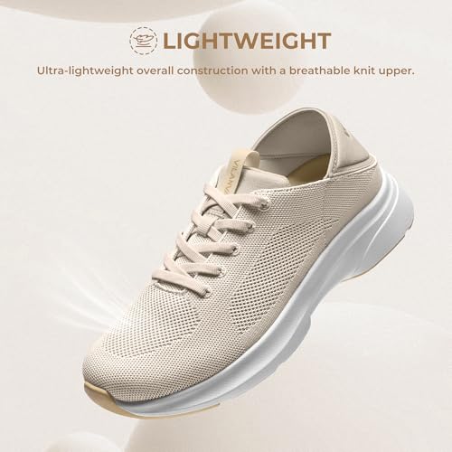 vilanva womens walking shoes fold down heel soft cushioned insole lightweight breathable knit upper non slip outsole for 2026 summer travel outfit