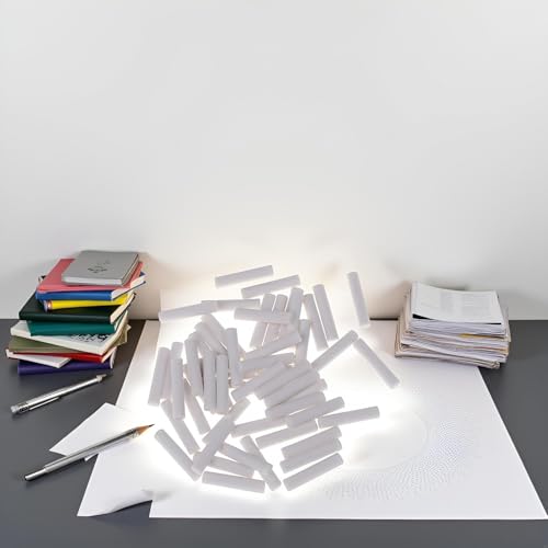 Druckbleistift-Radiergummi-Nachfüllpackungen, weiß, zylindrisch, 5 x 25 mm, für Schule, Büro, Skizzieren, 50 Stück