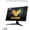 ASUS TUF Gaming 27 1440P Monitor (VG27AQM5A) - QHD (2560x1440), 300Hz, Fast IPS, Extreme Low Motion Blur Sync, 0.3ms, Speaker, 95% DCI-P3, Shadow Boost, DisplayWidget Center,