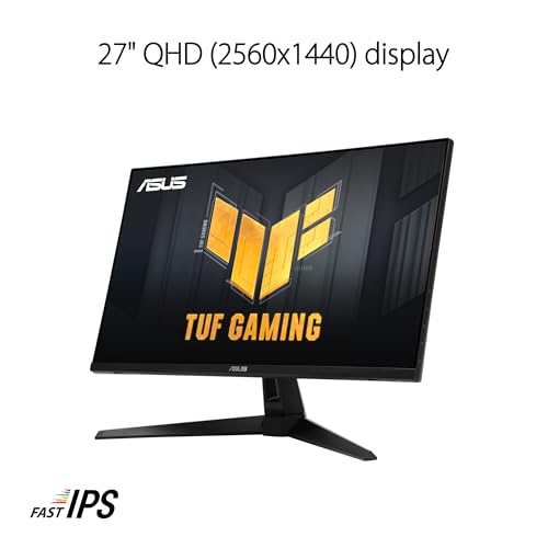 ASUS TUF Gaming 27” 1440P Monitor (VG27AQM5A) - QHD (2560x1440), 300Hz, Fast IPS, Extreme Low Motion Blur Sync, 0.3ms, Speaker, 95% DCI-P3, Shadow Boost, DisplayWidget Center, 3 yr Warranty by Asus - Image 3