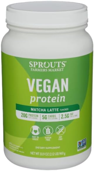 Generic Sprouts Matcha Latte Flavored Vegan Protein - 33.9 oz