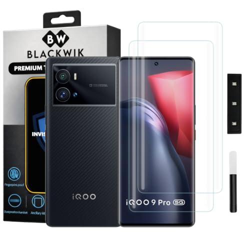 Image of Blackwik UV Curved Tempered Glass for Vivo iQOO 9 Pro | 2-Pack