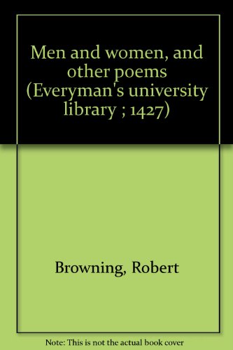Men and women, and other poems (Everyman's univ... 0874716489 Book Cover