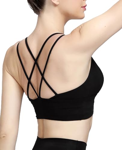 Image of MotoRun Bralettes for Women, Strappy Sports Bra Push up Bralette Sexy Bras Rave Top