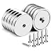 Super Power Neodymium Cup Magnets with 95 LBS Pull Capacity Each, 1.26 inch x 0.3 inch - Pack of 10