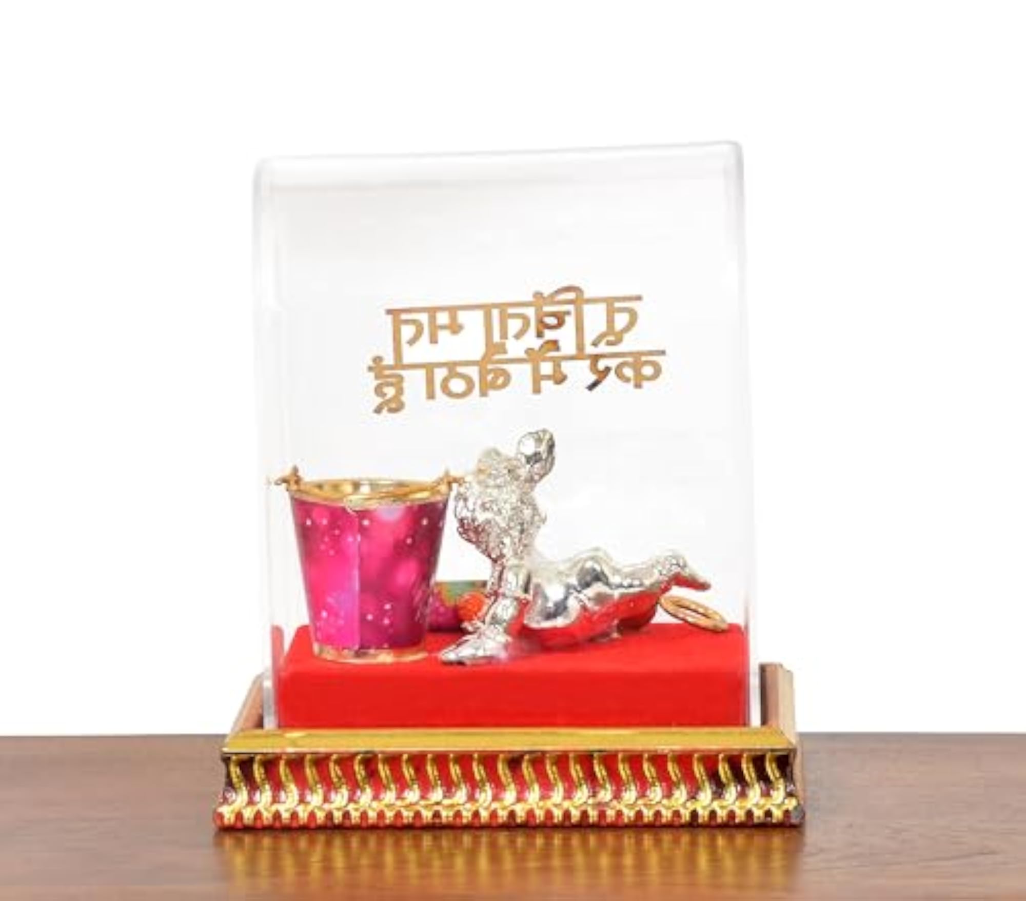Laddu Gopal Krishna Decorated Box with Balti Pichkari