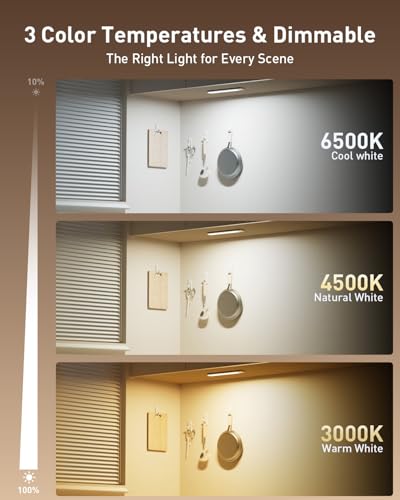 Image of Under Cabinet Lighting Wireless, RGB Motion Sensor Light Indoor, 4 Pack