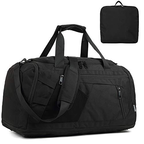 Travel Duffel Bag for Men with Shoe Compartment Women Overnight Weekend Carry on Airline Sport Gym Bag with Dry Wet Pocket