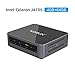 Produktbild Mini PC Intel Celeron J4105 Prozessor (bis zu 2,5 GHz) Desktop Computer LPDDR4 4G eMMC 64G Unterstützt Windows 10 Pro, Chromium, Linux OS, USB-C/Mini DP/HDMI Anschluss, 2X Ethernet, SSD/HDD