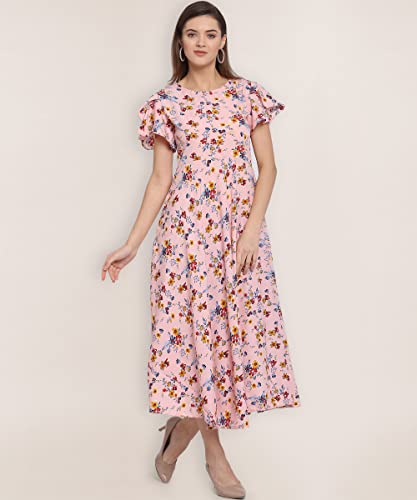 Image of QIQI Women's Crepe A-Line Maxi Casual Dress