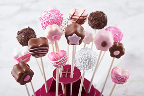 Trudeau Bakeware Cake Pop Pan, Multi, Pink #TOP7