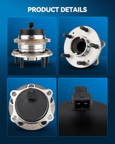 Image of PHILTOP 512326 FWD 1x Rear Wheel Bearing Hub Assembly for Hyundai Santa Fe